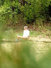 16 pictures - Bosomy young pleasure for a real piss hunter