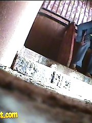 14 pictures - Old and young pissers tinkling in front of spy cam
