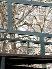 15 pictures - Cute dark haired girl pees in public