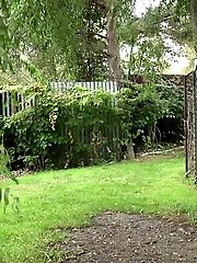 15 pictures - Gorgeous blonde standing to pee outside